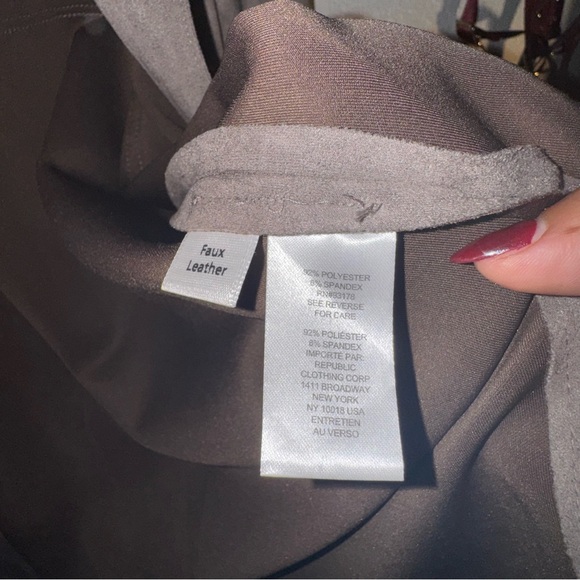 Truth faux suede taupe shacket S - Picture 5 of 7